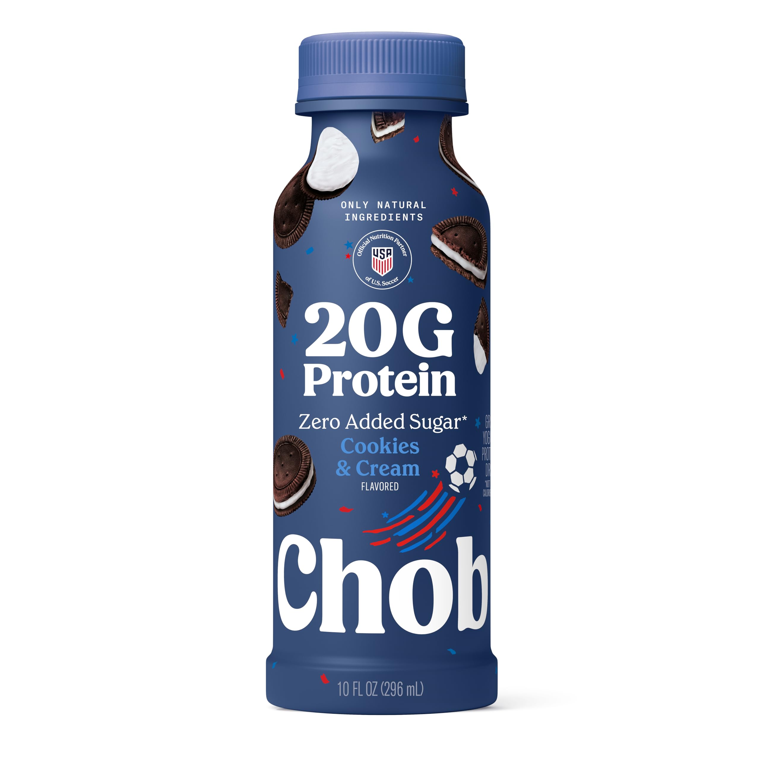 Chobani® 20g Low-Fat Greek Yogurt Drink Cookies & Cream 10 fl oz