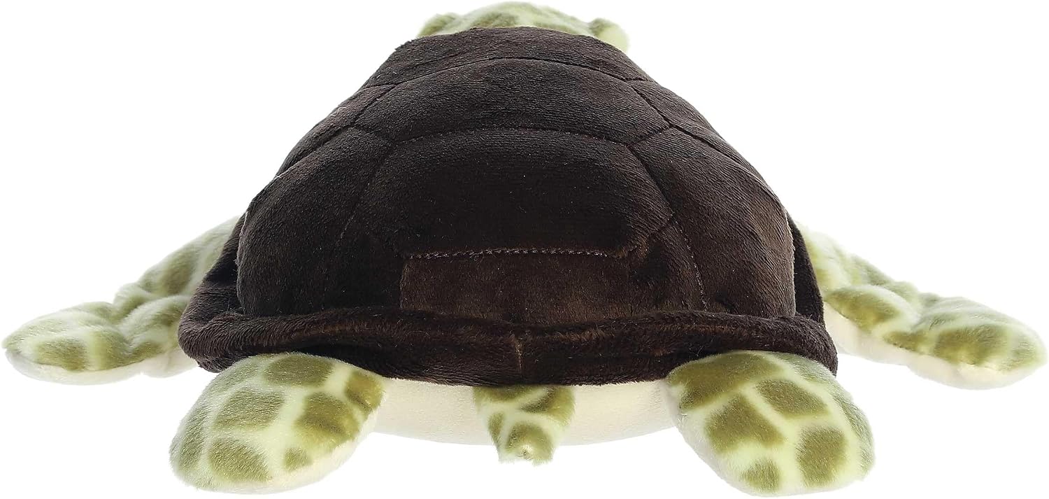Aurora® Responsibly Made Eco Nation™ Eco Hugs™ Sea Turtle Stuffed Animal - Ideal for Playtime Adventures - Perfect for Birthdays or Just Because - Green 12.5 Inches