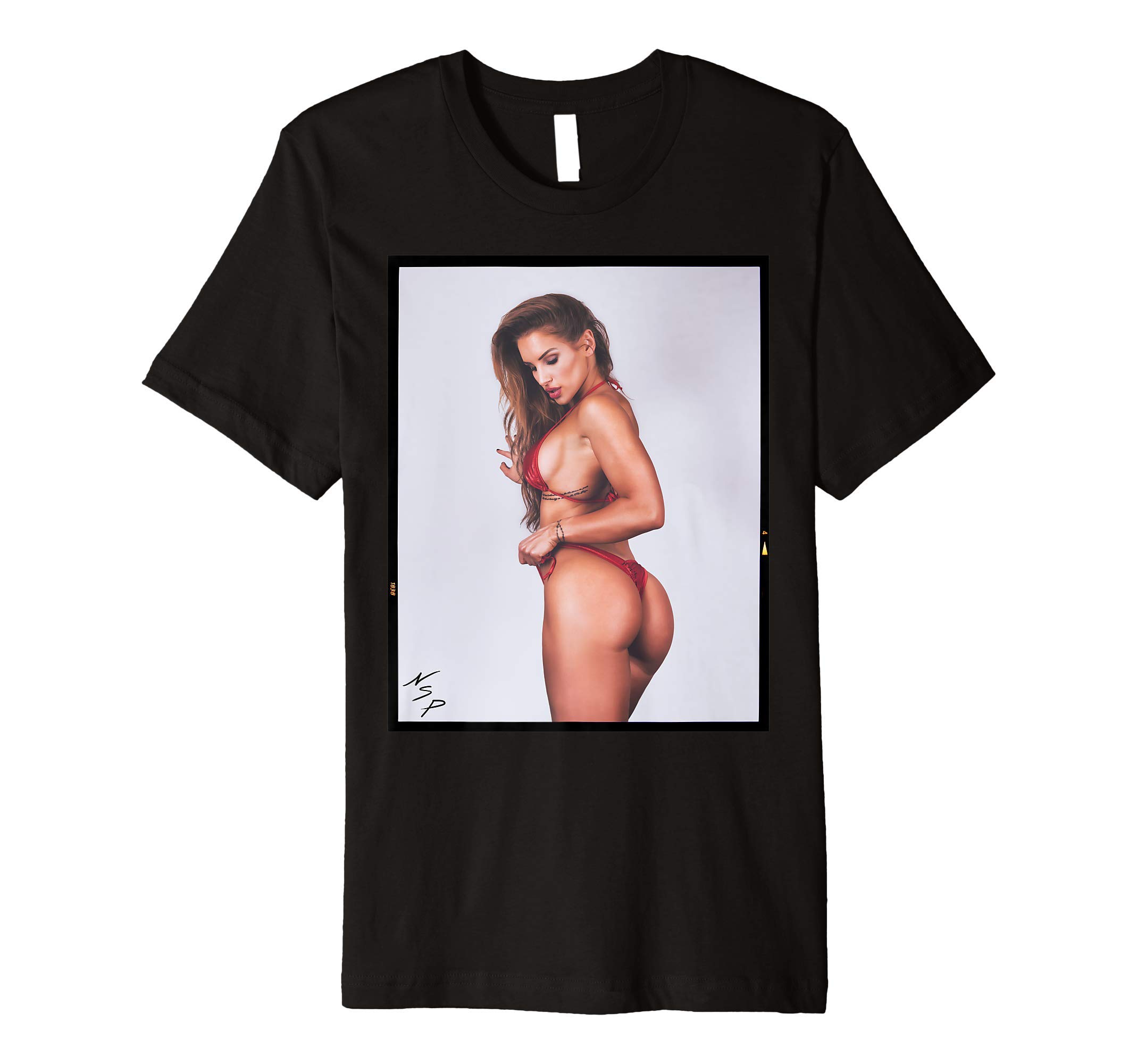 Nice Ass, Booty, Butt - Sexy Girl in Bikini Thong Premium T-Shirt