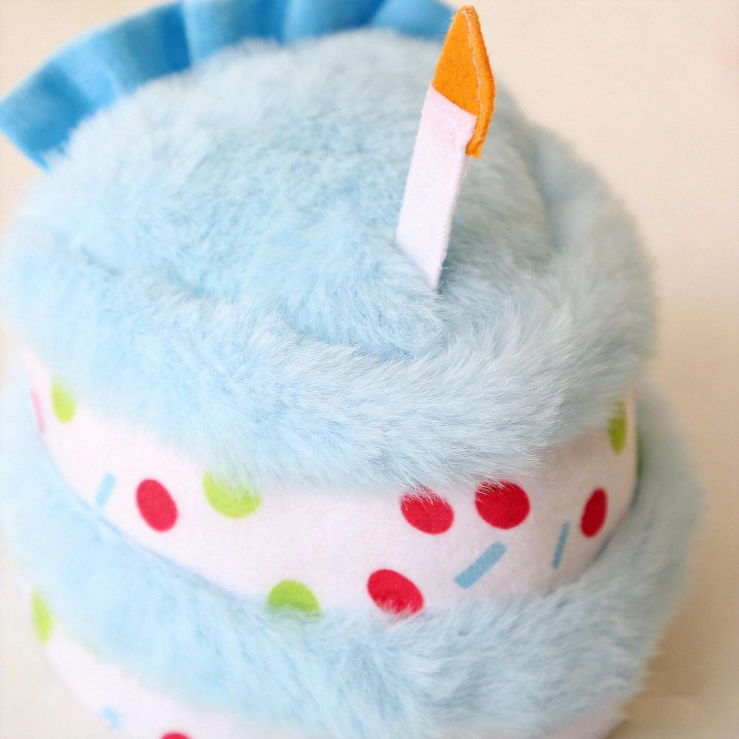 Dog Birthday Toy Plush - Interactive Puppy Gift Box for Birthday Dogs, Soft Chewable Toys for Small Medium Large Breeds, Cute Pet Supplies with Fun Food Design (Blue) image 3