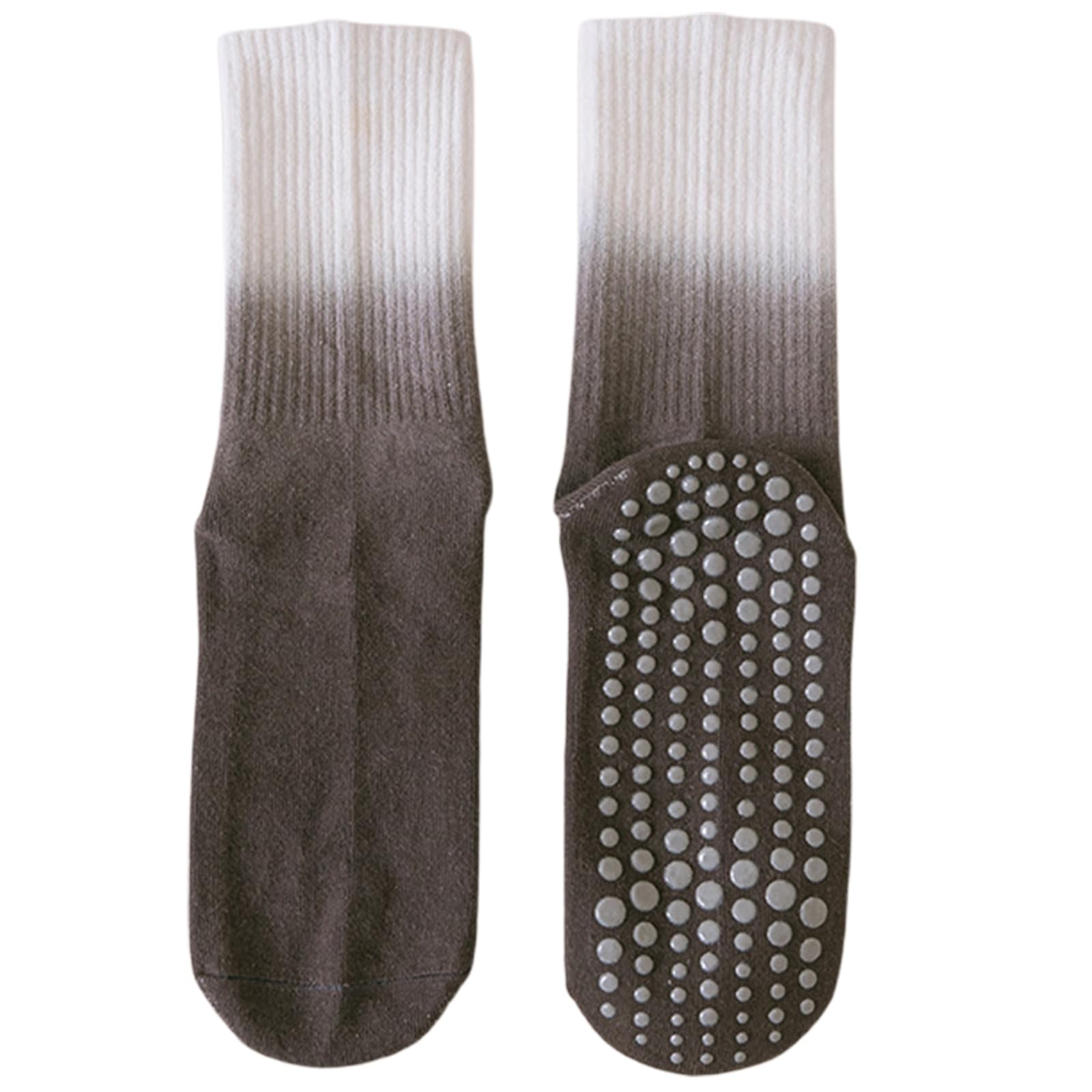 Zksbdxz Sock,Slip Pilates Socks with Grips Women Gradients for Yoga Ballet Barefoot Workout Skid Athletic Socks