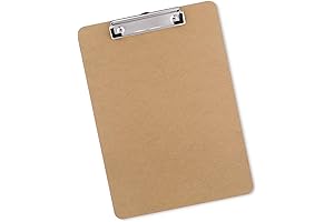 Low Profile Clip Wood Clipboard
