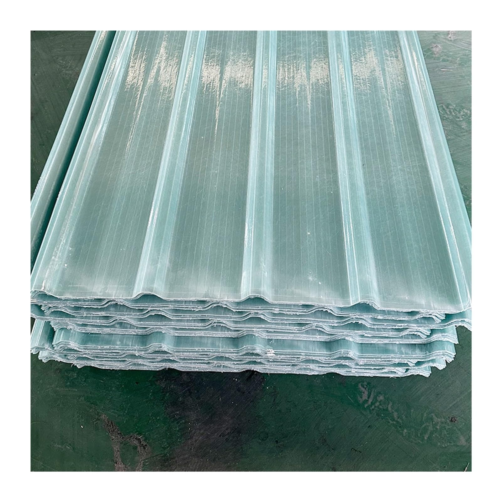 Plaque ondulée tuiles plastique incassable polycarbonate haute résistance 0.9x1m