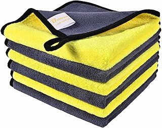 6 Pack Microfiber Towel, Professional Car Washing&Detailing All-Purpose Towels, 12x12 Very Plush Commercial Grade Polishin...