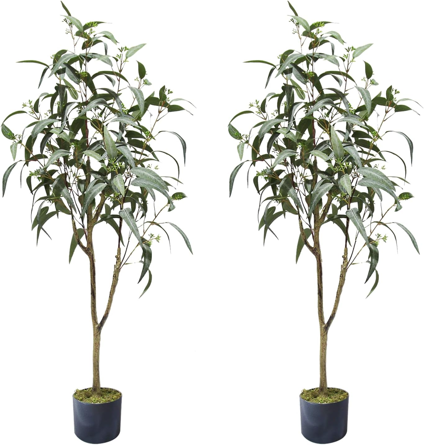 Melli Welli Artificial Eucalyptus Tree 4FT Faux Eucalyptus