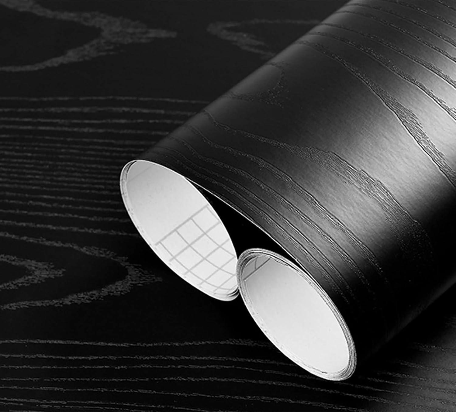 Edenxm Black Wood Contact Paper 15.7" x 196.8" Decorative Self