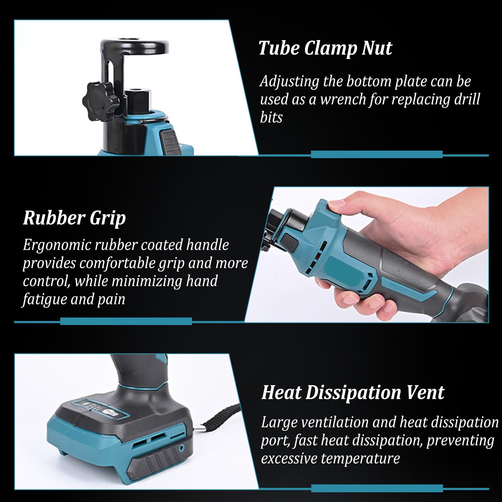 Akku Rotationsschneider Kompatibel mit Makita 18V Batterie, Trockenbau Ausschnittwerkzeug,Akku-Rotationsschneider 18 V zum Schneiden von Holz, Trockenbauwänden, Gipskartonplatten und Holz (ohne Akku)