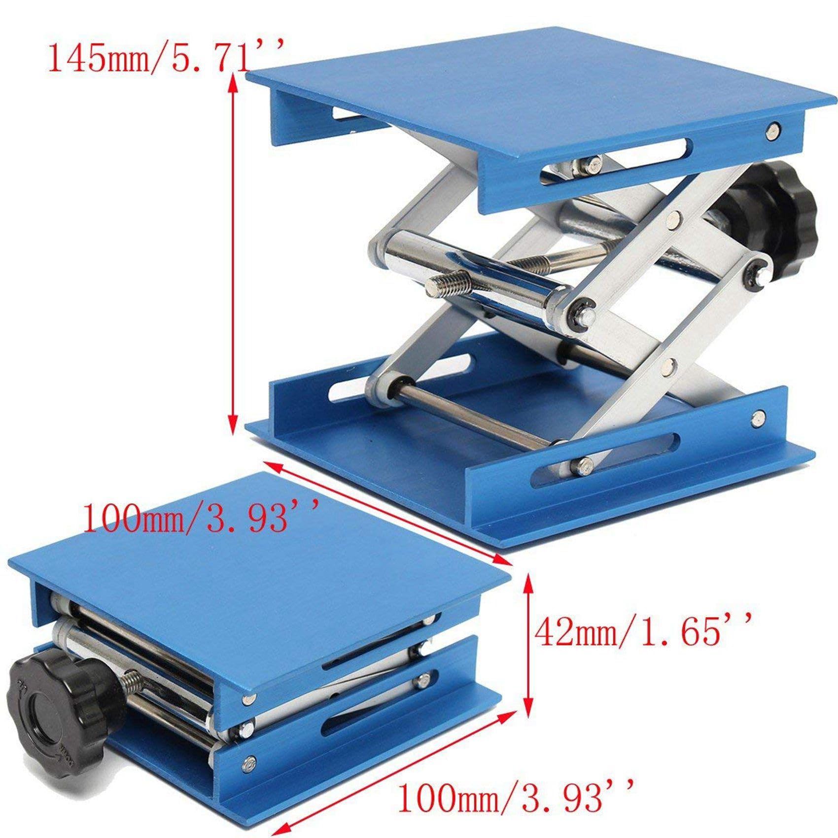 Gato elevador de tijera de laboratorio, plataforma de mesa de control de altura plegable para aplicaciones químicas, diseño duradero y portátil