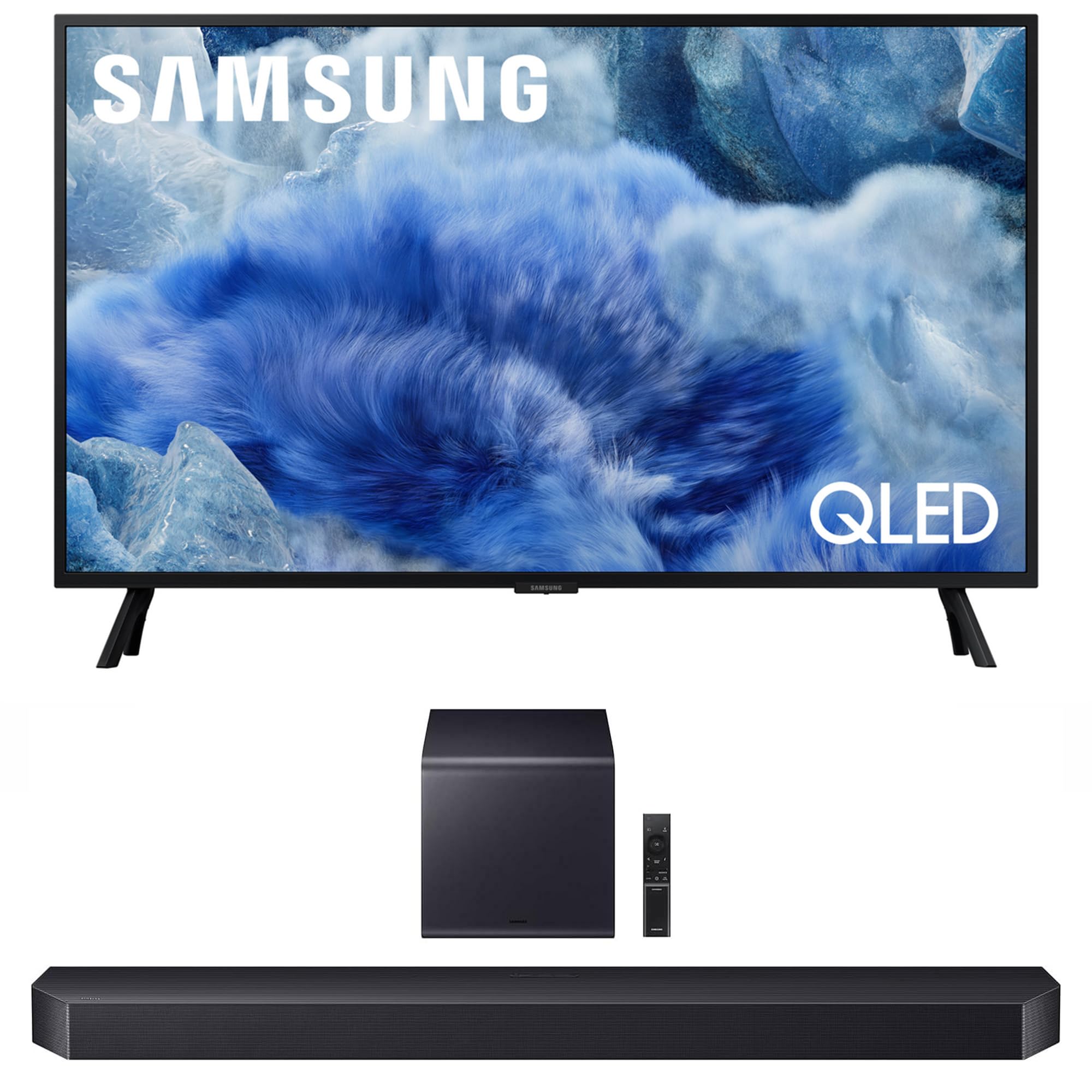 Samsung QN32Q8FAAFXZA 32 Inch Class QLED Q8F 4K Vision AI Smart TV with a HW-Q900F Q Series Soundbar 7.1.2 Ch Subwoofer (2025)