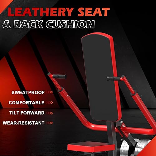 Miniatura 4 de Máquina de inmersión sentada con respaldo de 15, bíceps de tríceps, GYHPD Tríceps máquina de prensa de bíceps, ejercicios de flexión de bíceps con