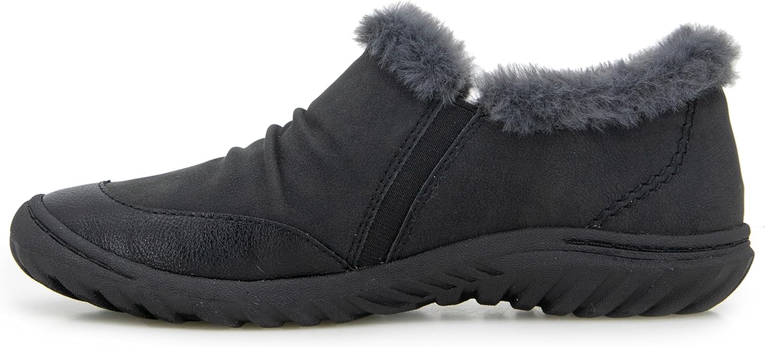 JBU Women's Heather Slip On Cozy Comfortable Memory Foam APMA Accepted Walking Flat - Image 8