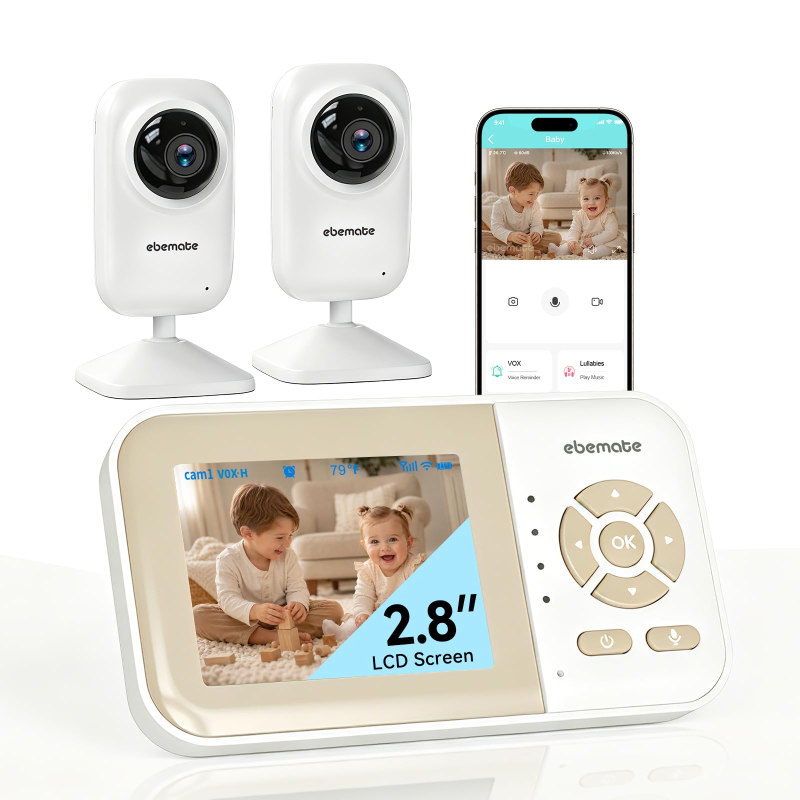 ebemate EBE28-2 Baby Monitor