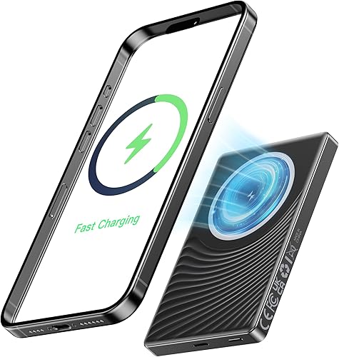 Paquete de batería Magsafe 2025, batería magnética ultradelgada, carga rápida, cargador portátil inalámbrico de 10000 mAh, 20 W Powerbank compatible