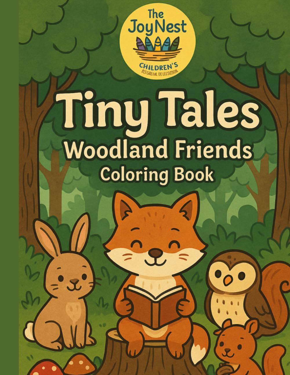 Tiny Tales: Woodland Friends: JoyNest Children's Coloring Collection