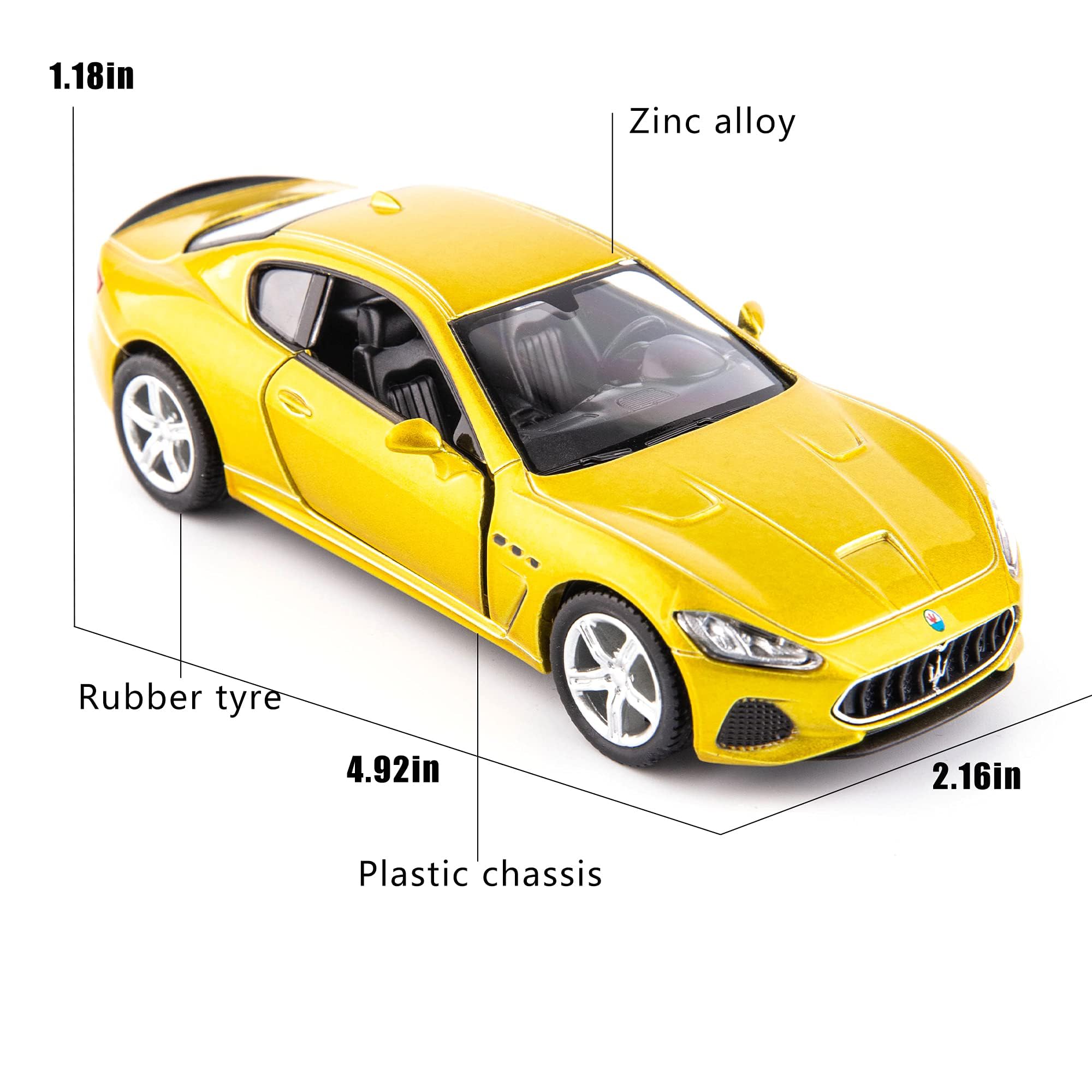 imtfzct 1/36 Scale Maserati GT Casting Car Model - Image 3
