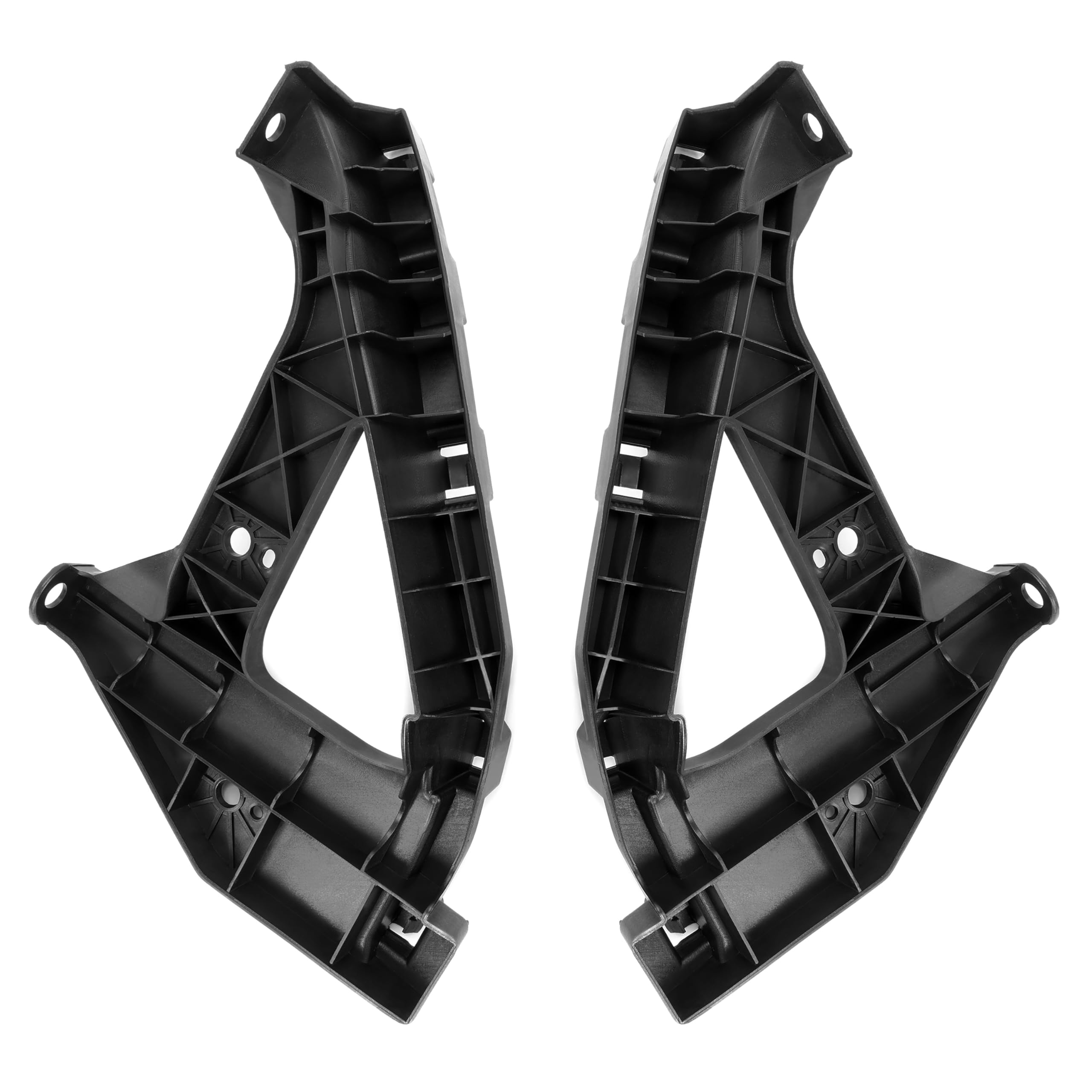 KUAFU Headlight Bracket Compatible with 2016-2021 Honda Civic Front Hold Mount Retainer Replacement for 71190-TBA-A00 71140-TBA-A00 Black Plastic 2Pcs