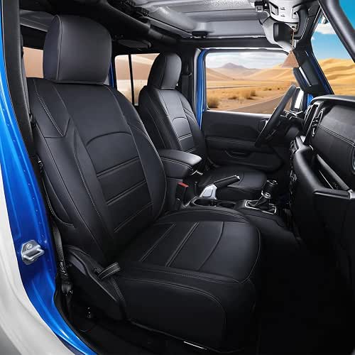 Jeep Gladiator Seat Covers - Premium Quality Faux Leather, Waterproof,
