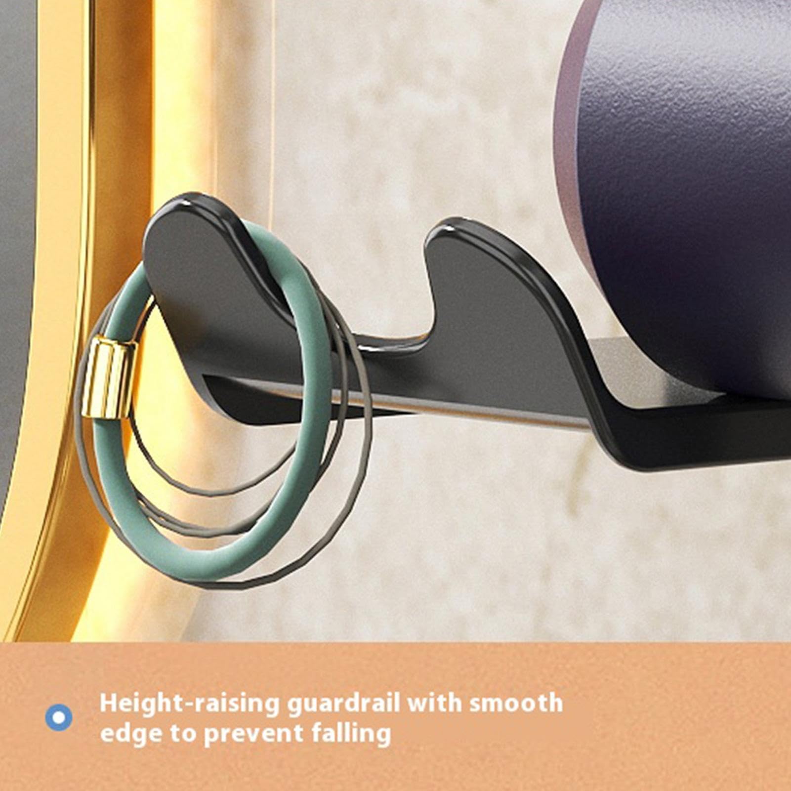 Acheter Support mural pour sèche-cheveux, support pour sèche-cheveux Dyson Supersonic, organisateur de support de rangement pour salle de bain