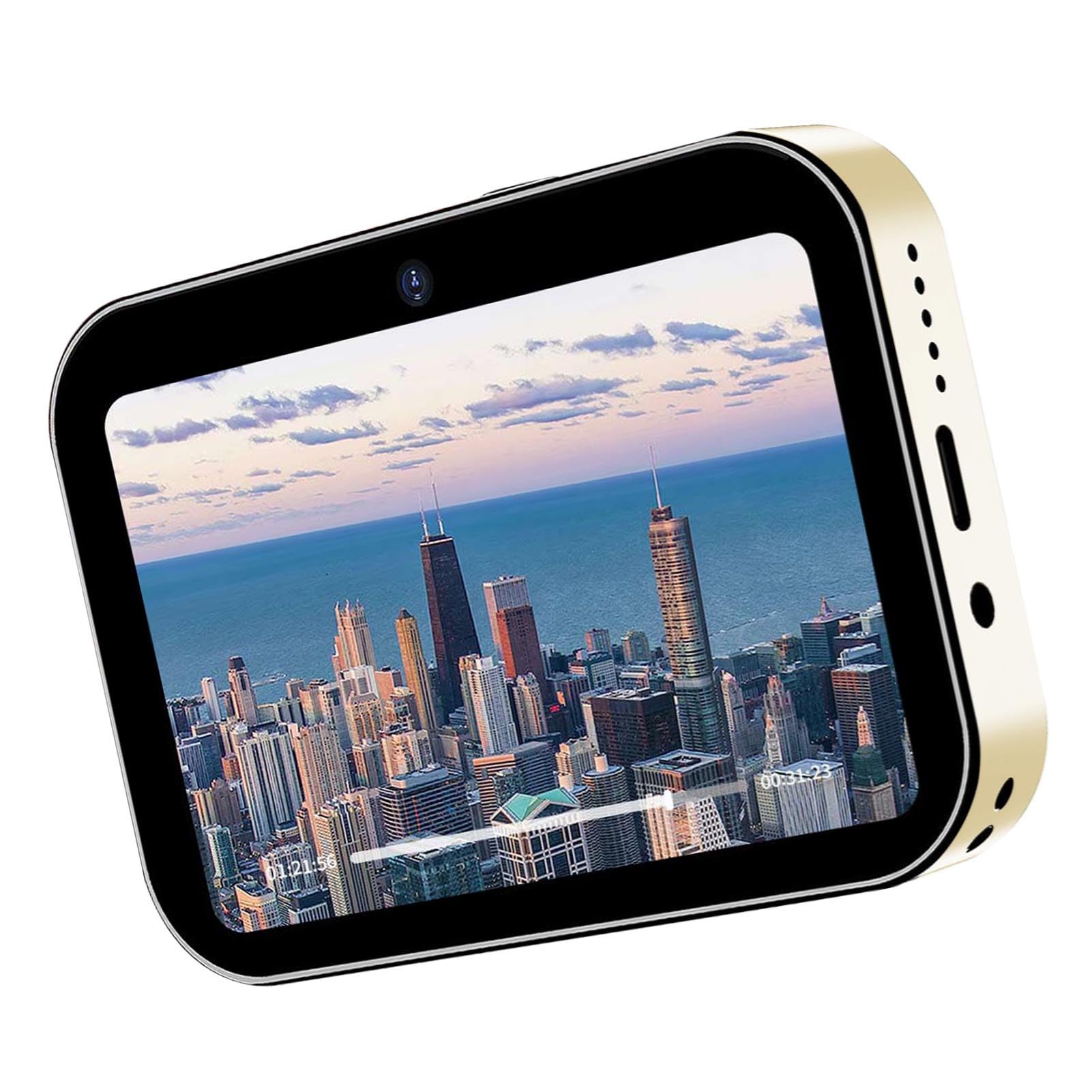 Fotocamera Digitale, Fotocamera Vlog 4K UHD 64MP Zoom 16X Messa a Fuoco Automatica Triplo Obiettivo Compatta da Viaggio Portatile con Scheda di Memoria da 32 GB Touch Screen da 3 Pollici per