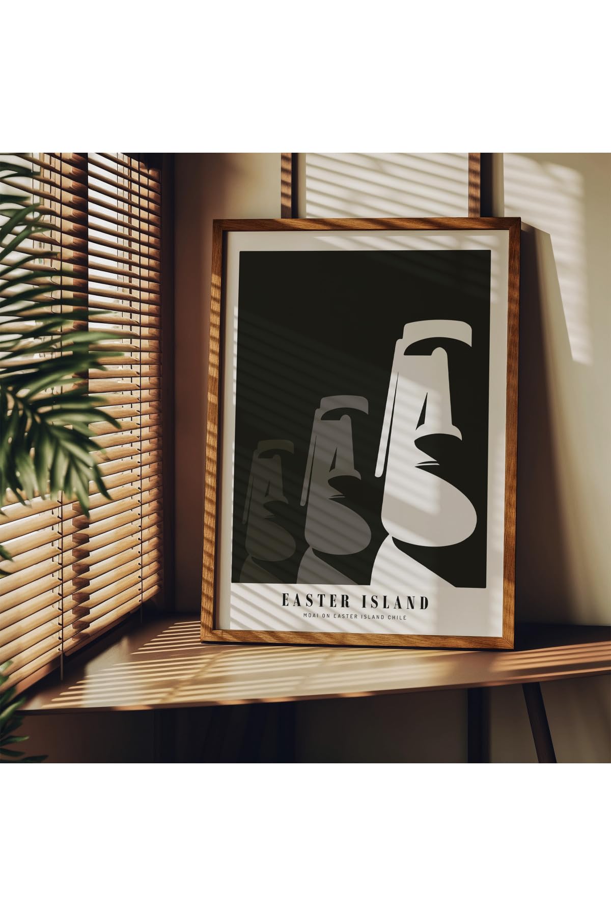 Fark Tanıtım Manzara Çerçevesiz Poster, Modern Dekoratif Çerçevesiz Poster, Tablo, EasterIsland, 40 x 50