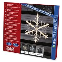 Konstsmide LED acrilico fiocco di neve, con Timer