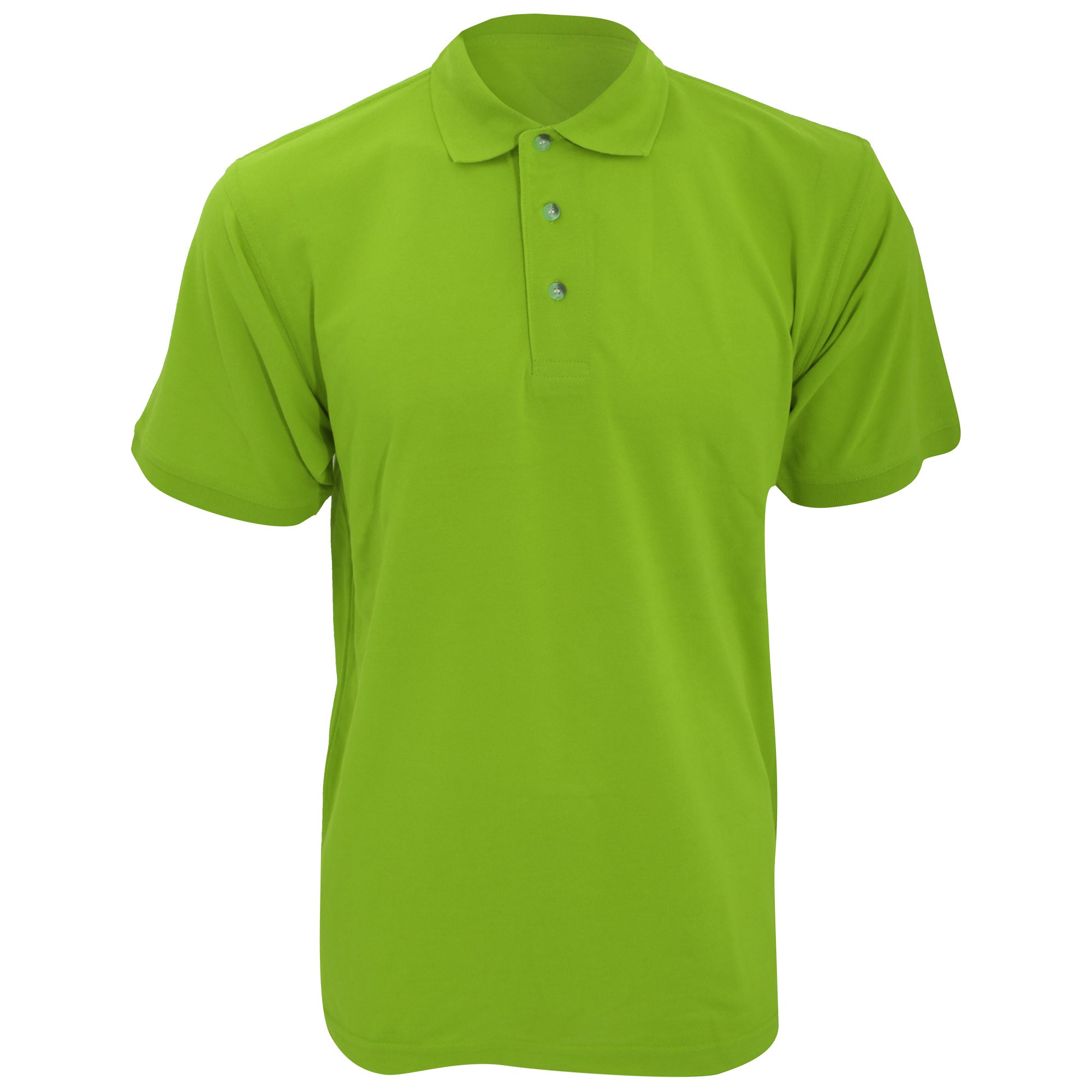 Kustom Kit Workwear Mens Short Sleeve Polo Shirt (3XL) (Lime)