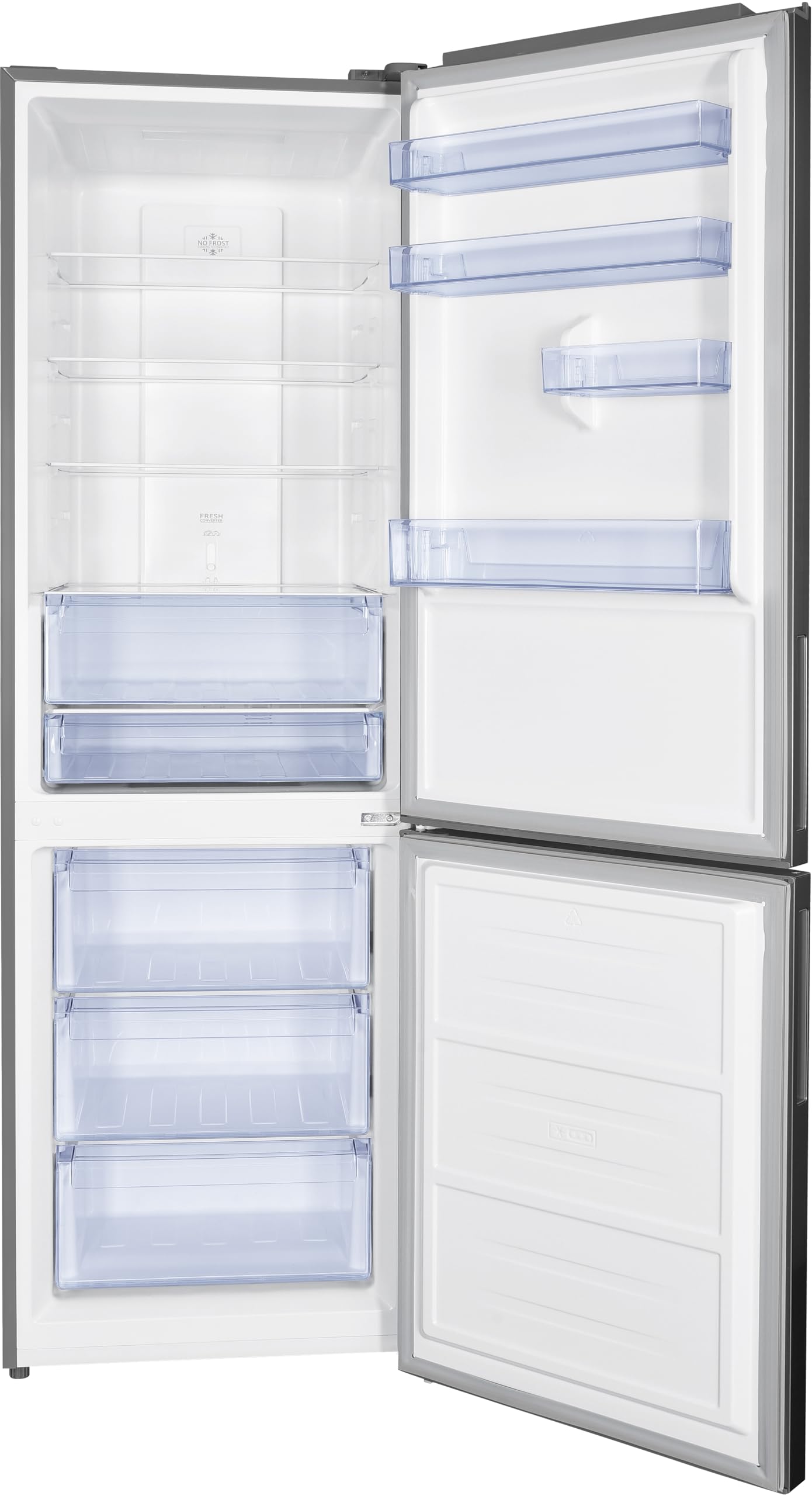 Daya DHCB-47SNV1XD0 Frigorifero Combinato No Frost 203 Litri Inox