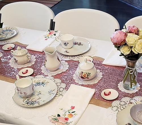 Miniatura 6 de White Paper Doilies-200 piezas de papel blanco muñecas de papel redondo para pasteles postres y decoraciones de boda 4 tamaños con 6.5 pulgadas, 8.5