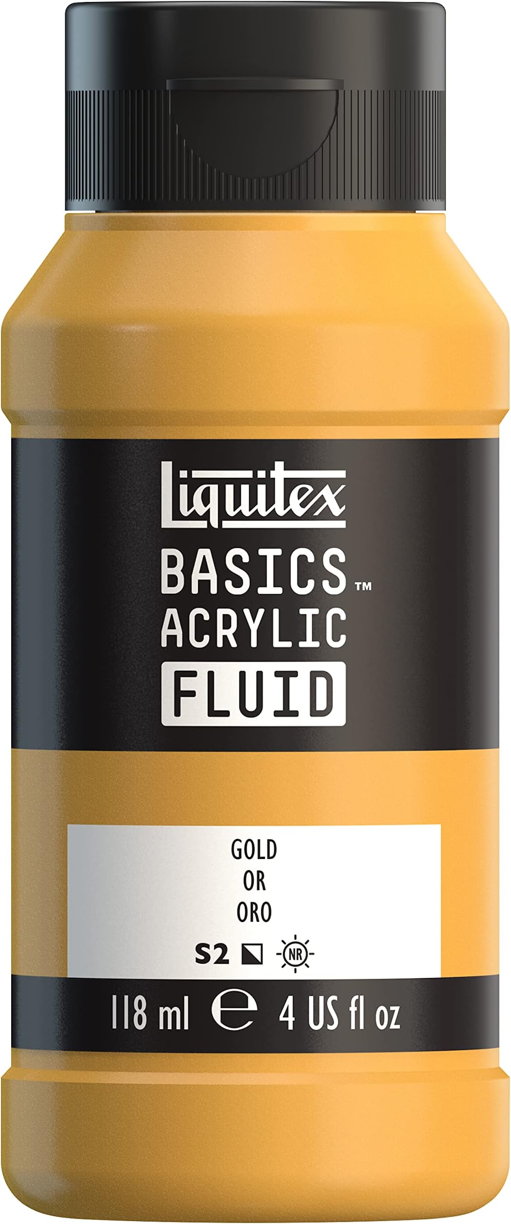 Liquitex Basics Acrylic Fluid Paint,118ml Bottle (Gold)