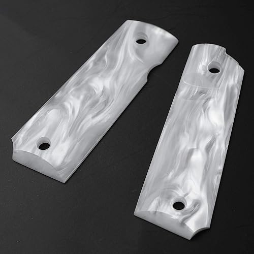 Miniatura 4 de Cool Hand 1911 Puños para Kimber, Colt, Rock Island, Springfield, Tauru, perla sintética altamente pulida, tamaño completo (gobiernocomandante),