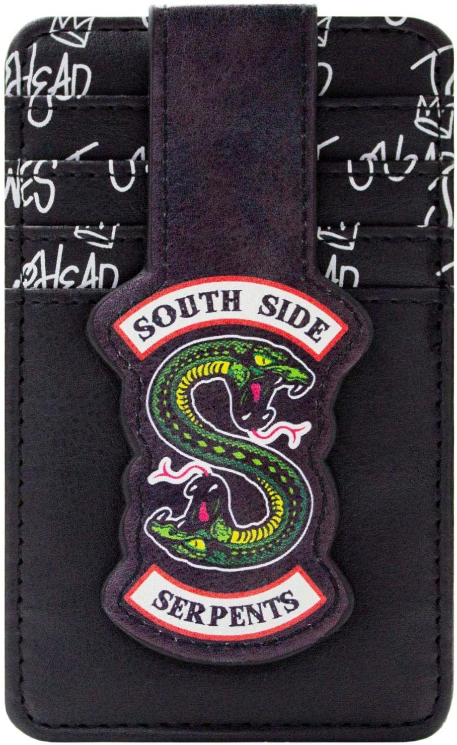 Southside Serpents Snake Emblem Wallet Card Holder Card Holder, Black