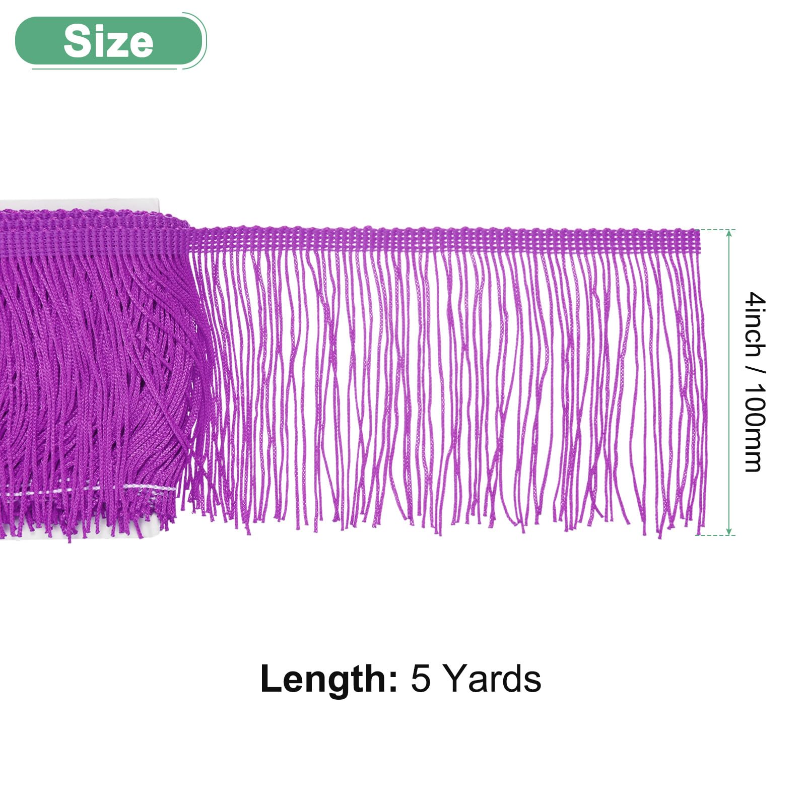 M METERXITY Chainette Fringe Trim - Image 3