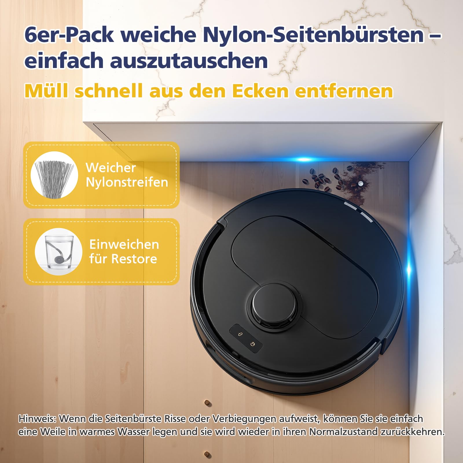 26 sztuk akcesoriów QV 35A do odkurzaczy robotów Roborock QV 35A/QV 35S / QR598 / QR798, 2 główne szczotki, 6 nakładek do nacierania, 6 worków na kurz, 4 filtry HEPA, 6 szczotek bocznych, 1 szczotka