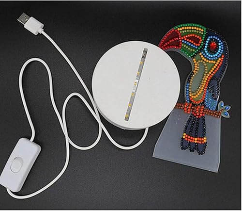 Miniatura 5 de Lámpara LED de pintura de diamante, cuentas especiales con forma de diamante, diseño de pintura de diamante, luz nocturna LED, kit de mosaico