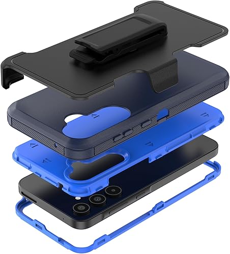 TMIDVFV Compatible with Samsung Galaxy A35 Case, with Belt Clip Holster Heavy Du
