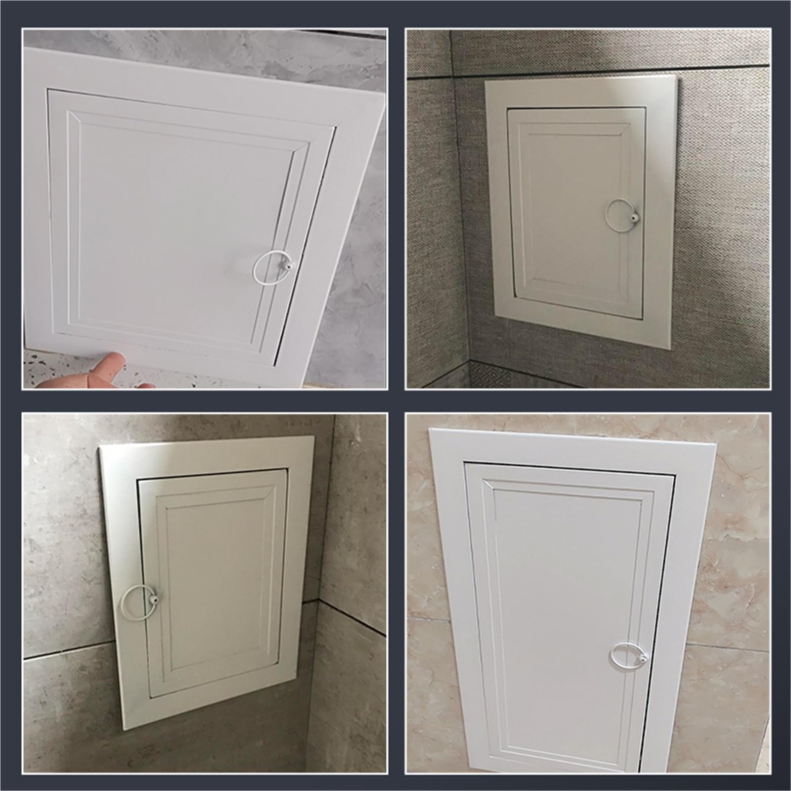 Metalowy panel dostępu, 30 x 80 cm, do płyt kartonowo-gipsowych i ścian, trwałe drzwi inspekcyjne do usług elektrycznych i hydraulicznych, bezpieczna konstrukcja do użytku domowego i dachowego