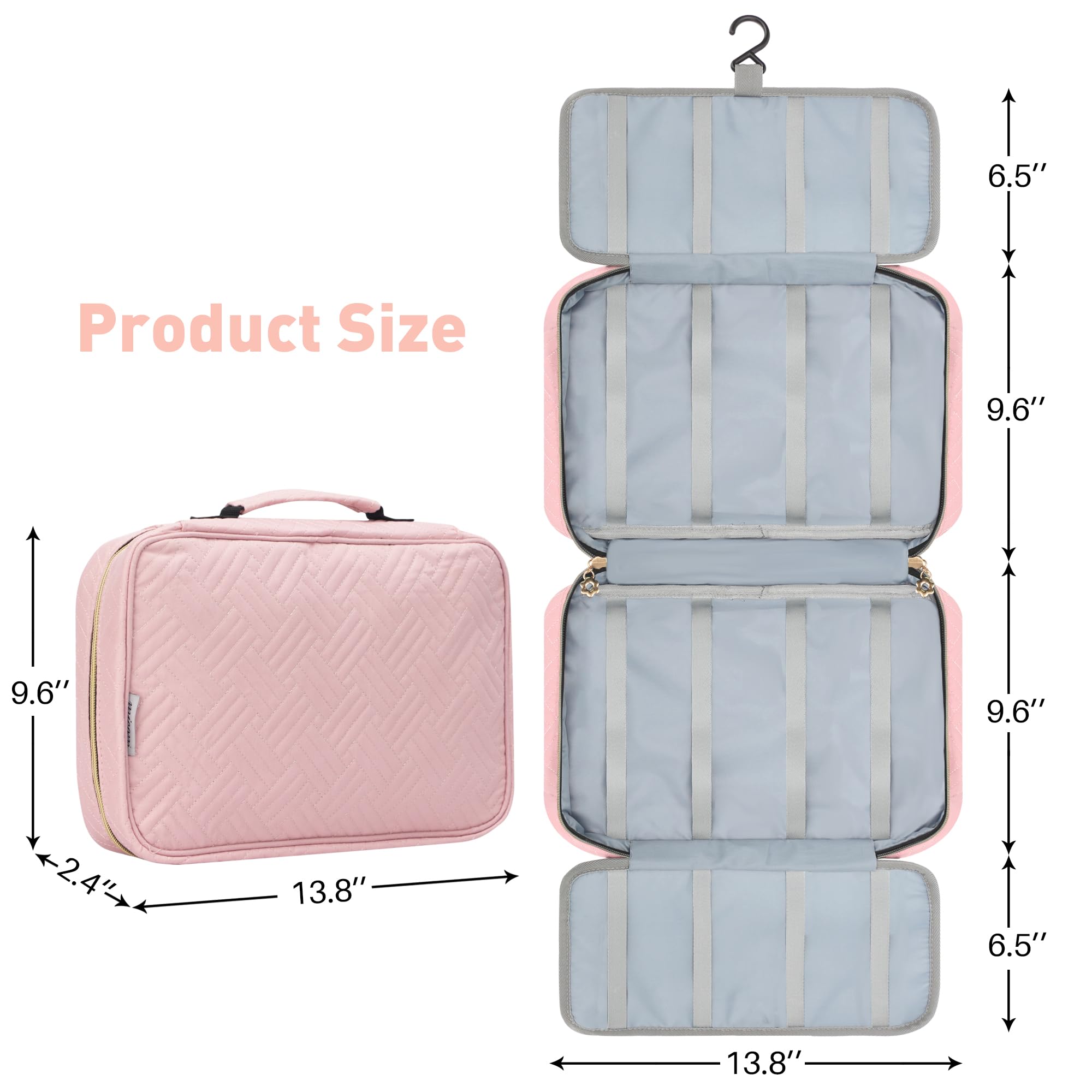 Micom Hanging Hair Accessories Storage Bag for Girls Hair Bow Organizer - Image 4
