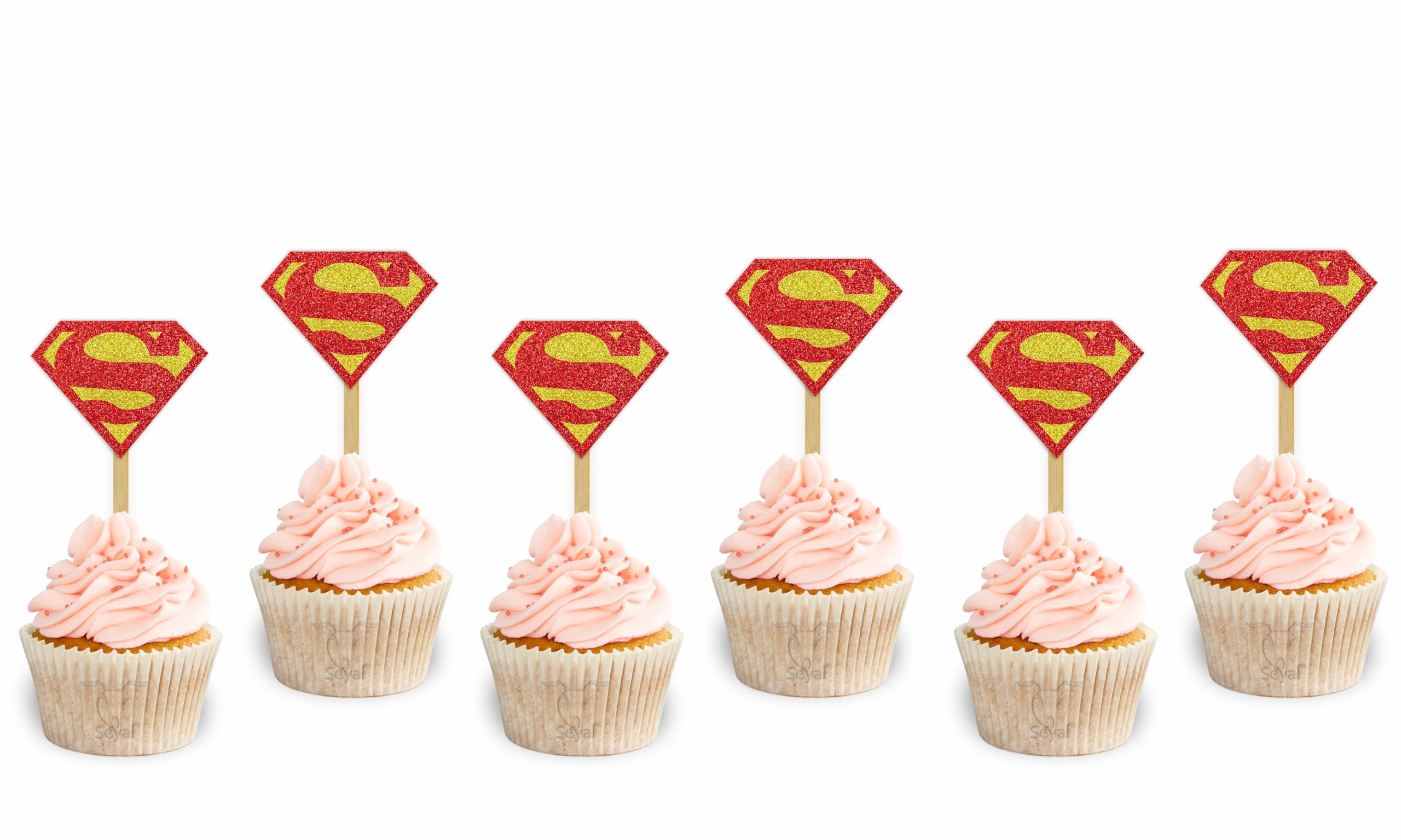 Cupcake Superman deco gateau anniversaire garcon bleu - 5