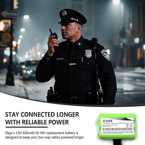 Miniatura 2 de Paquete de 2 baterías de repuesto de 3.6 V 600 mAh para radios bidireccionales Midland BATT3R BATT-3R AVP14 MID-AVP14 LXT600 LXT630 LXT630X3 LXT633