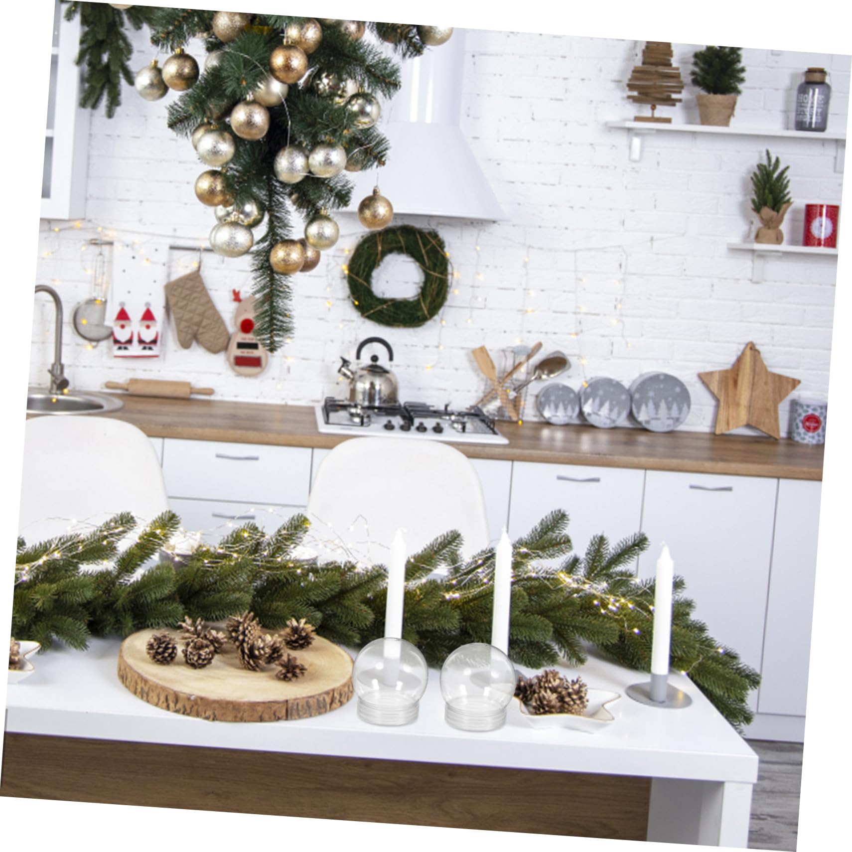 Boules à Neige Soi-même Transparentes 150ml Plastique Léger Solide Accessoires DIY Loisirs Créatifs Décoration Noël 24 Pièces