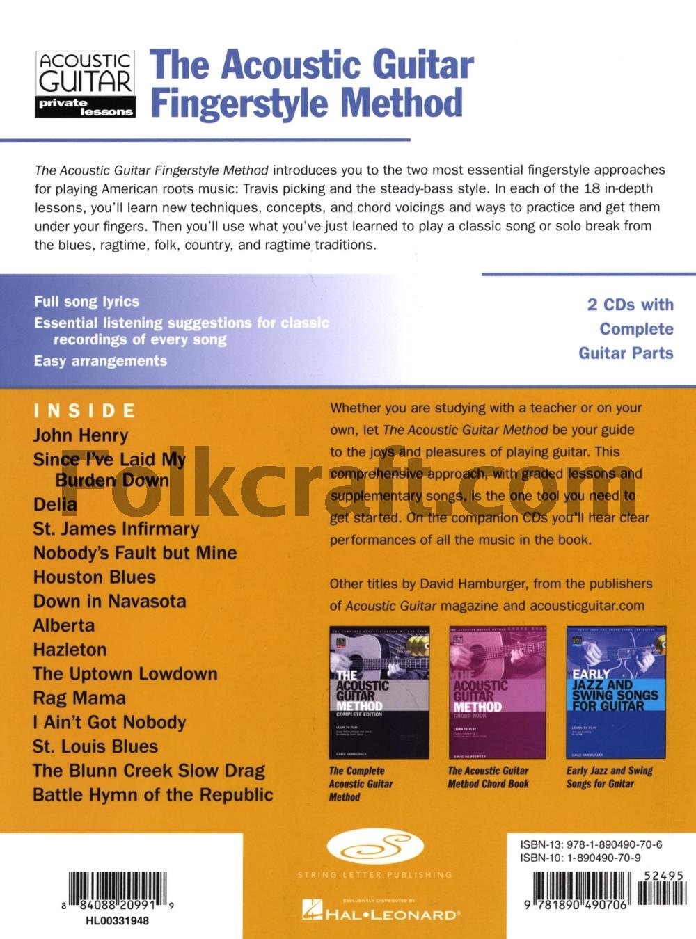 Acoustic Guitar Fingerstyle Method Book with Online Audio (Acoustic Guitar Private Lessons) - Image 2