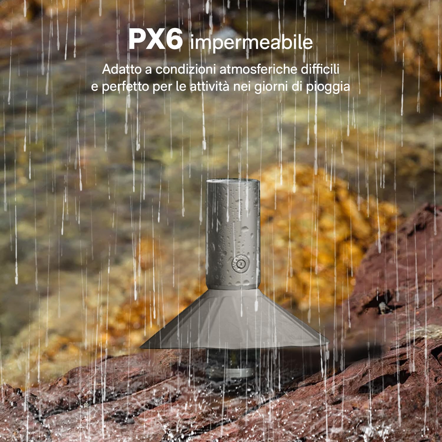 Torcia da Campeggio, Lanterna da Campeggio, USB-C Ricaricabile, 8-50 Ore Luce da Tenda, Paralume Staccabile, 3 Modalità di Illuminazione, Impermeabilità IPX6,Piccola e Leggera, All'aperto, campeggio