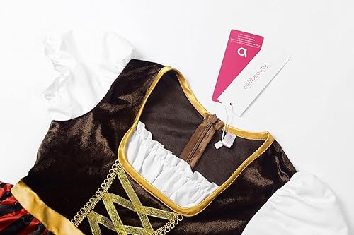 Miniatura 3 de ReliBeauty Vestido pirata para niñas, disfraz de bucanero marino