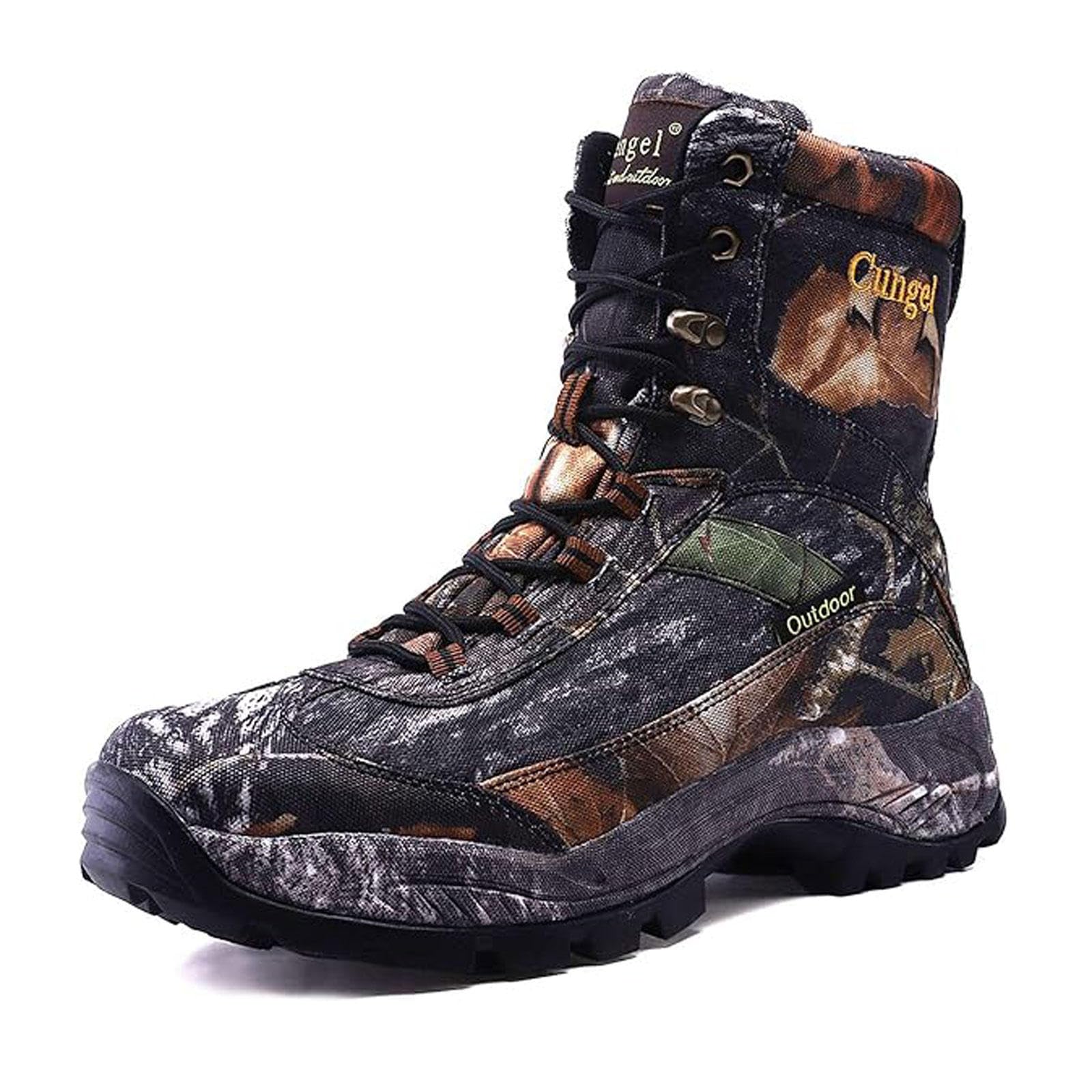Neu Bottes de chasse imperméables pour hommes avec motif camouflage, bottes tactiques militaires, chaussures d'extérieur respirantes et antidérapantes, bottes de jungle légères,C-43