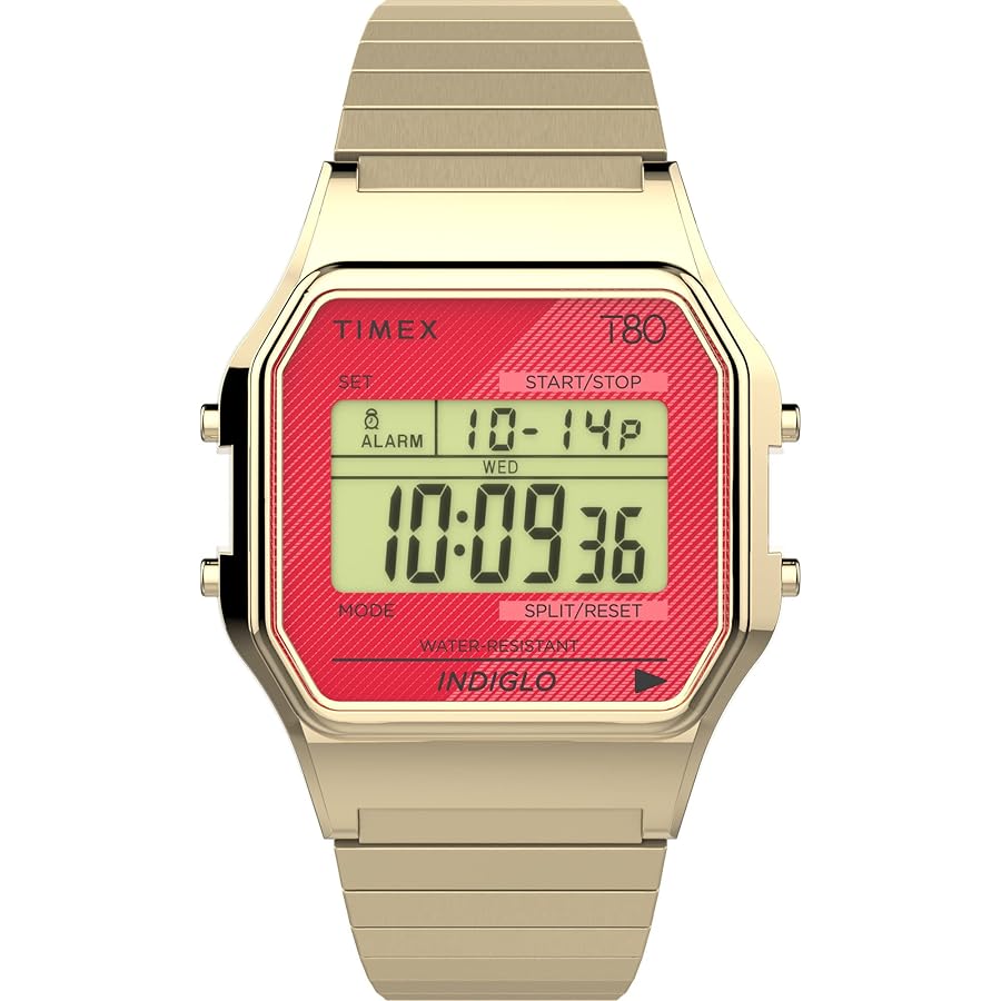 TIMEX T80 デジタル腕時計 A3187 Amazon | Timex(タイメックス) T80 34mm 腕時計 One Size