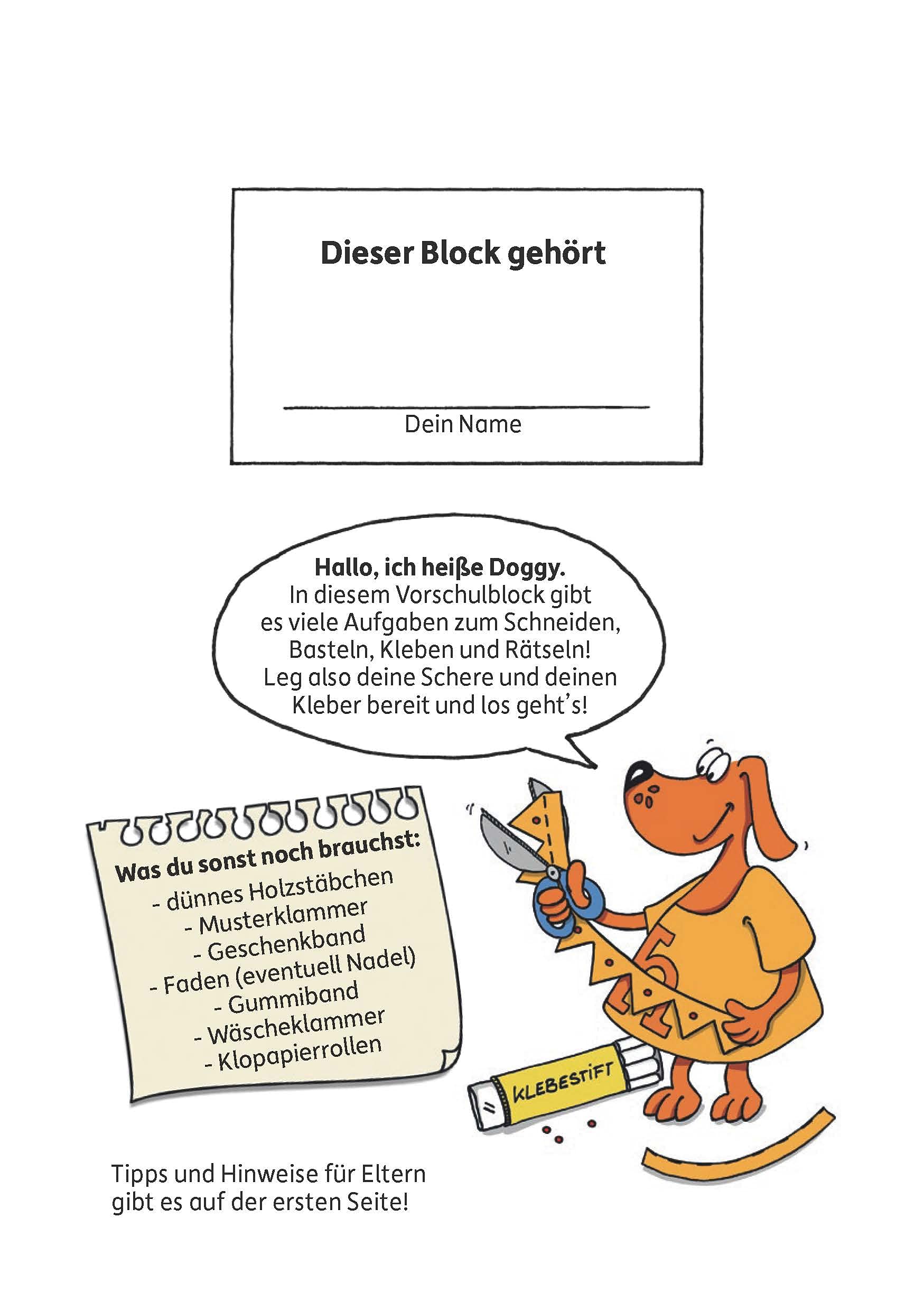 Ubungsmaterial fur kindergarten und vorschule - t618 - vorschulblock - schneiden, kleben, basteln ab: Bunter Rätselblock - Förderung mit Freude: 618