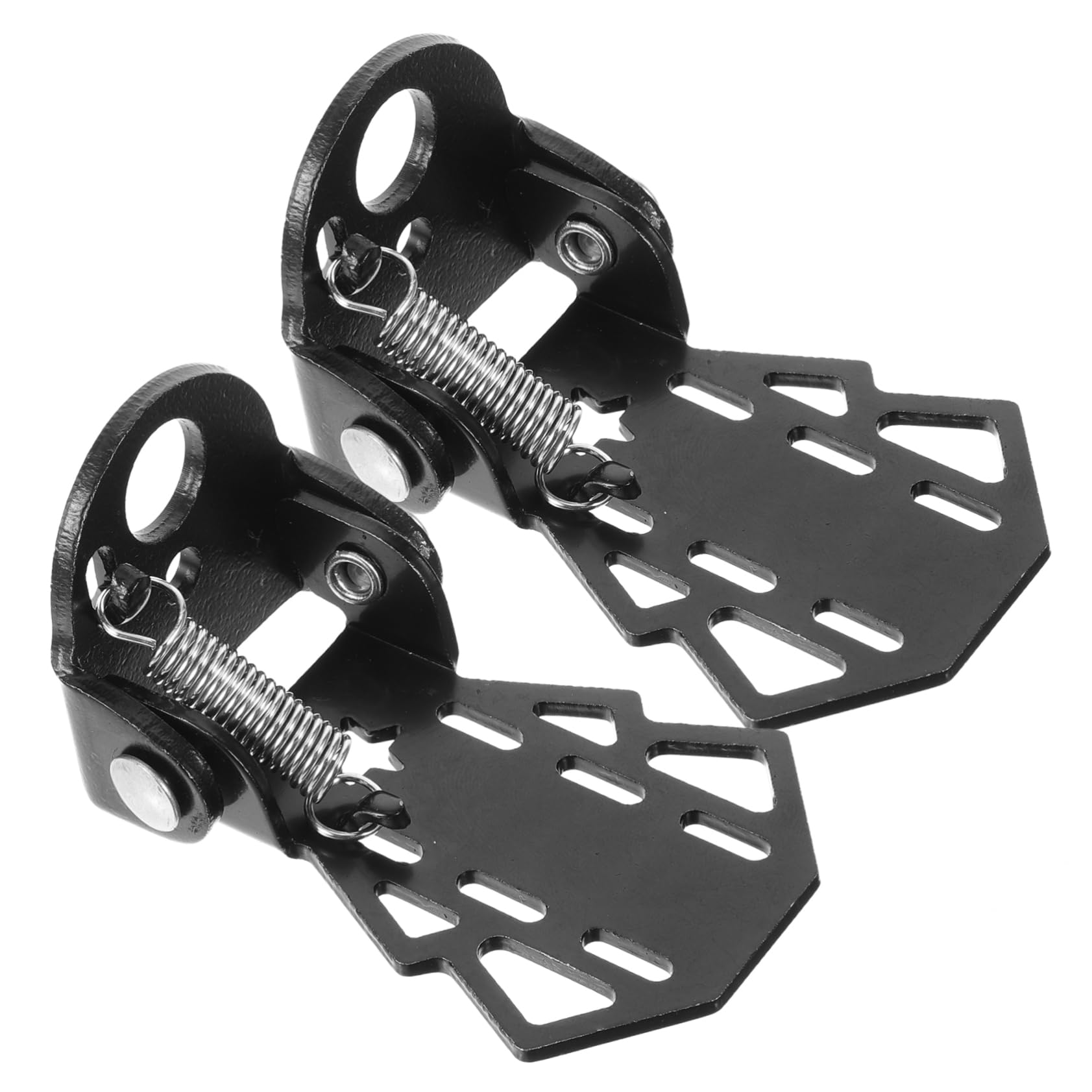 HANABASS Pedali Pieghevoli Per Sedile Posteriore Per Mountain Bike (neri) 2 Pezzi Bici Pedale Del Ciclismo Acciaio