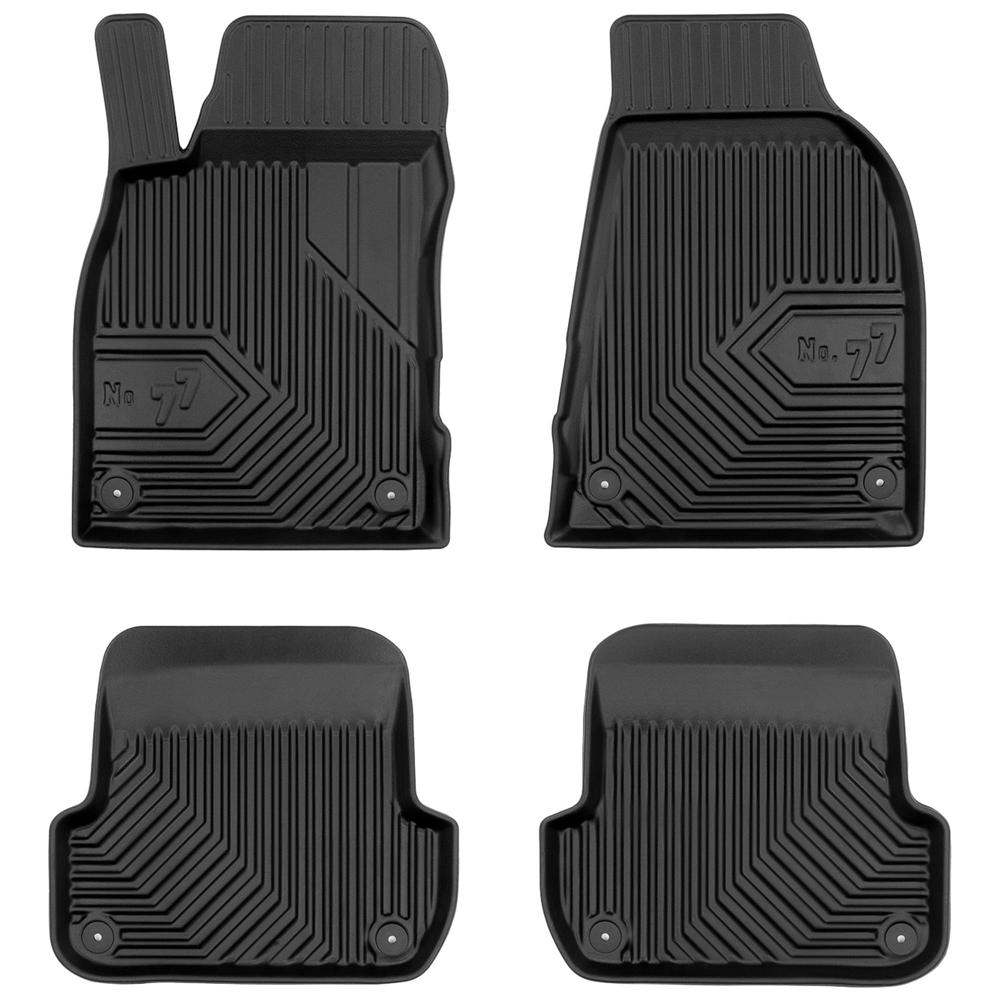 MOTOS Alfombrillas de Goma para Seat Exeo 2008-2013 Mejore la Comodidad de Sus Viajes con la Alfombra Antideslizante Car No.77- Alfombrillas de Coche para Varias Estaciones