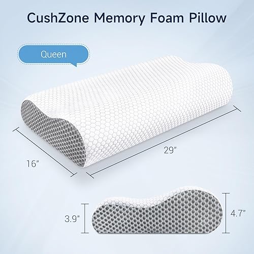 Miniatura 2 de Almohada cervical ergonómica para el cuello, almohada cervical ergonómica para aliviar el dolor, almohadas de cama de alta calidad, soporte para