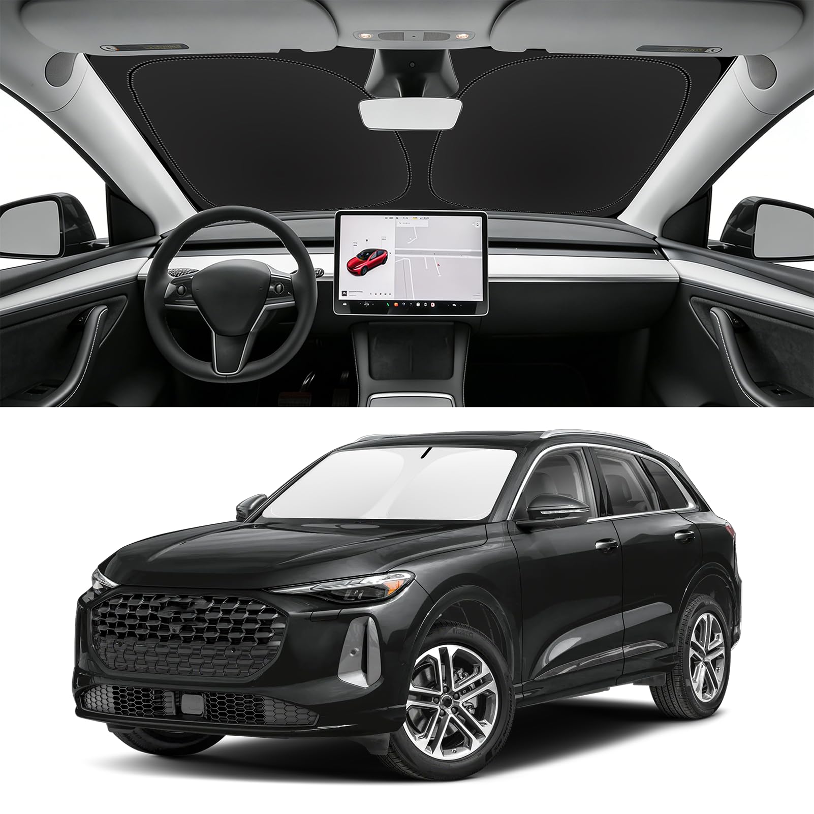 Custom Fit Windshield Sun Shade for Audi Q5 2018-2026